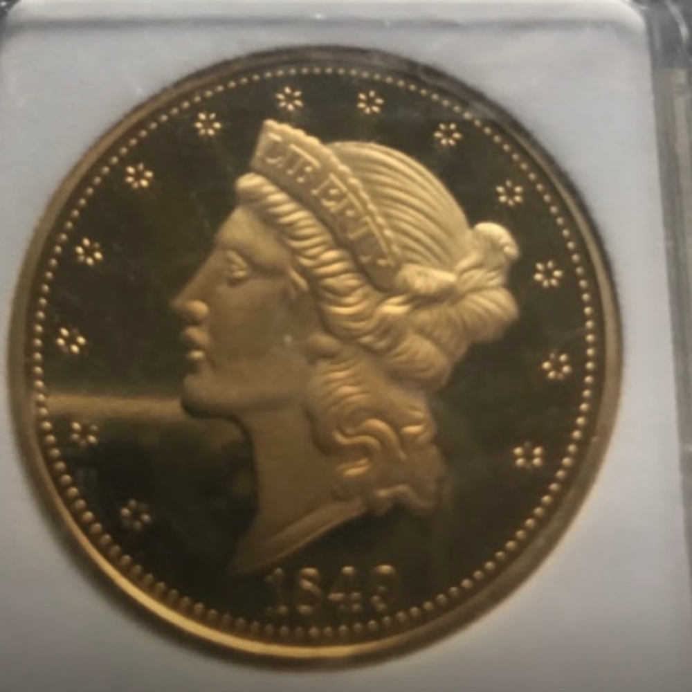 $20 Gold Coin with Lady Liberty Design